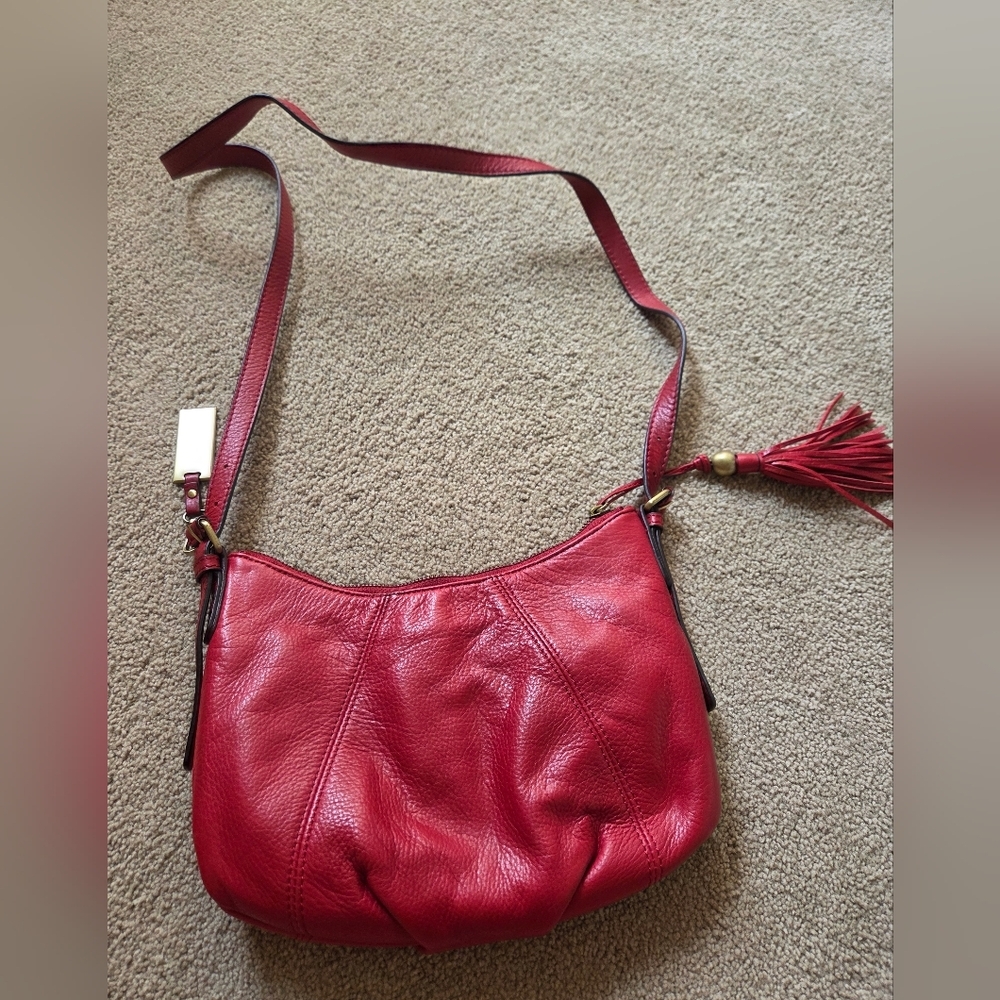 Lucky Brand Red Crossbody Bag with Adjustable Strap - Picture 2 of 3